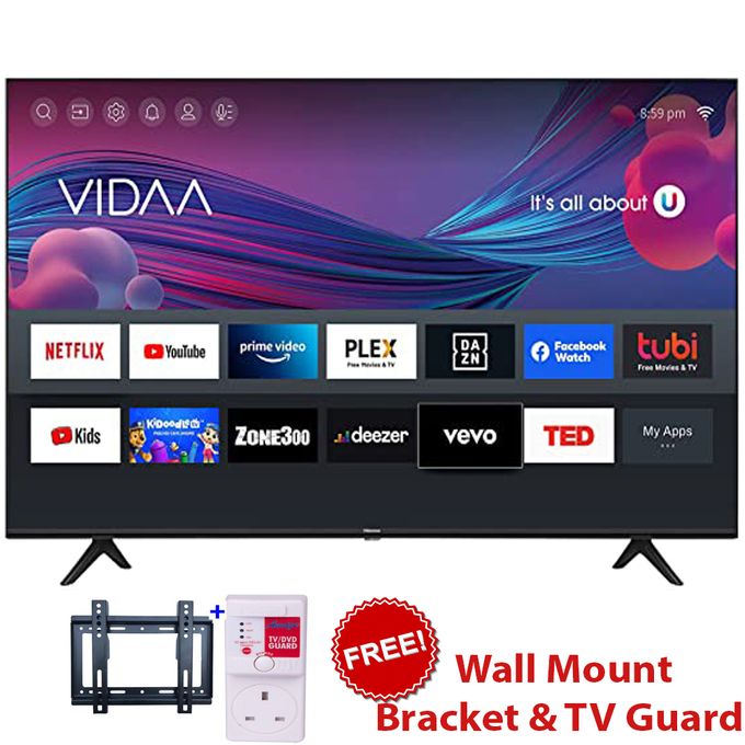 Hisense 43&#039;&#039; Inch FRAMELESS 4K ULTRA HD SMART TV, BLUETOOTH