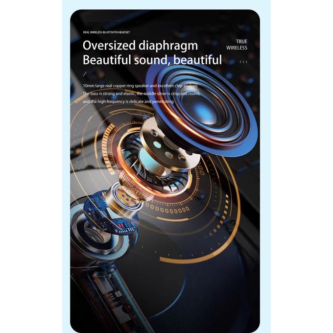 Utarudi GT25 Bluetooth Wireless Pods With Smart Touch Control HIFI Sound Quality