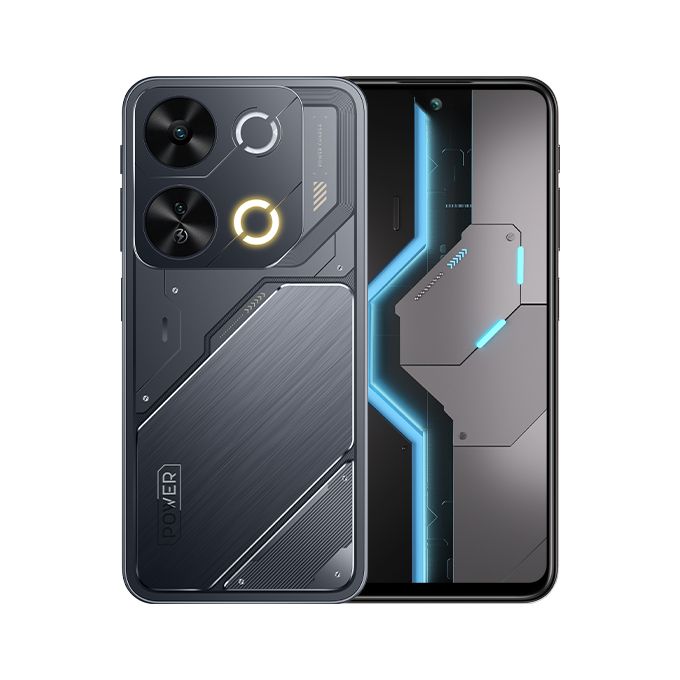 Itel P65 128GB + 4GB (Extended UPTO 8GB) RAM, 6.7&quot;, 500mAh, Cyber Black