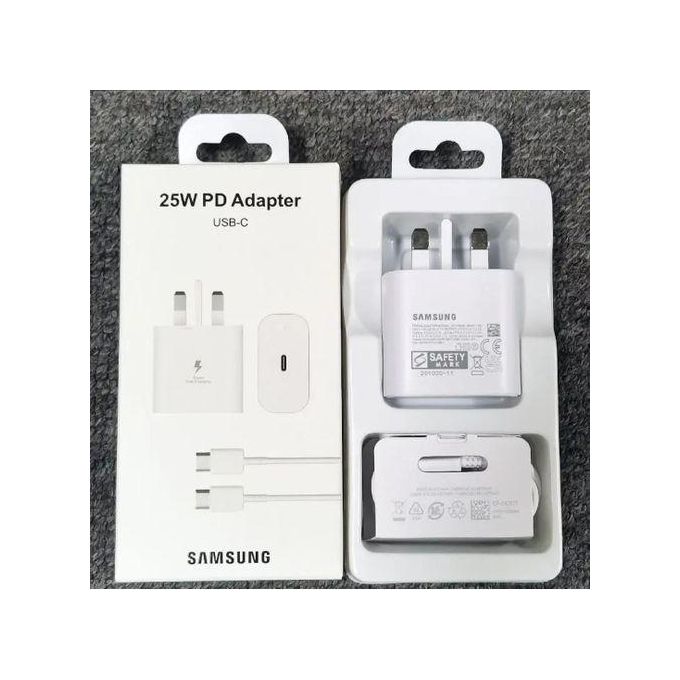 Samsung 25W Super Fast Charger Adapter With Type C To C Output For Galaxy