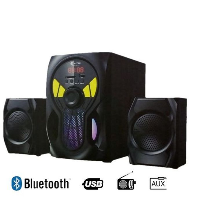 Amtec AM-107 Subwoofer AmtecSystem 2.1CH 8000wts BT/FM (1YR WRTY)