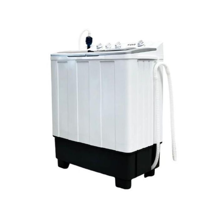 VON VWM-10AHK Twin Tub Washing Machine, White - 10KG