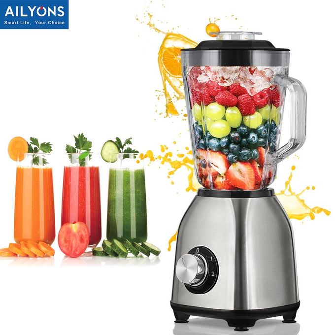 Lyons FY-B906 Stainless Steel 2 In 1 Blender With Glass Jar &amp; Grinder Machine 1.5L - 350W