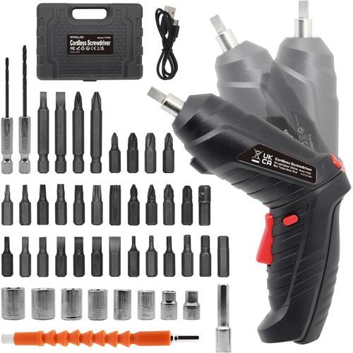 Mythco Rechargeable Electric Screwdriver Portable Set, With 47pcs Cordless Accessories