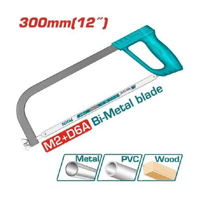 TOTAL 12 Inch Hacksaw Frame – 300mm – TOTAL_THT541036